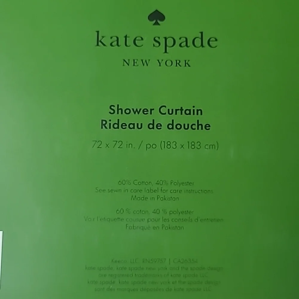 Kate Spade Hearts Shower Curtain
